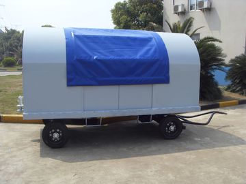 China Waterproof Airport Baggage Cart Square Tube Fixed Canopy 5 Units Behind Pull supplier