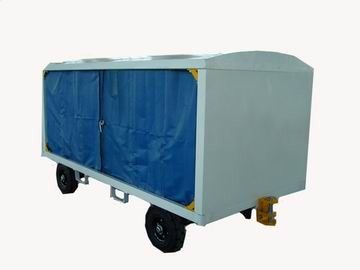 China Heavy Duty Airport Baggage Cart Channel Steel Frame For Wrap / Bulk Cargo supplier