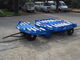 Stable Cargo Dolly Trailer , Steel Pallet Dolly Blue Color Turn Table Type supplier