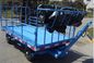 Labor Saving Airport Baggage Dollies Four Rails For Cargo Transportation supplier