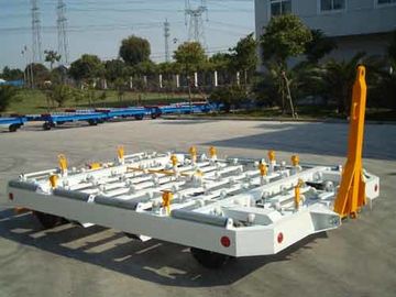 China Stable Container Pallet Dolly , Steel Pallet Dolly 3 Millimeter Checker Plate supplier