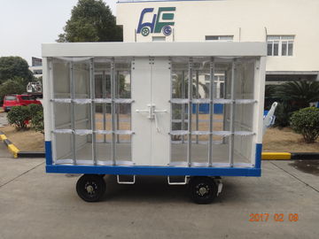 China Waterproof White Airport Ground Support Equipment Luggage Carrier Cart With Canopy supplier