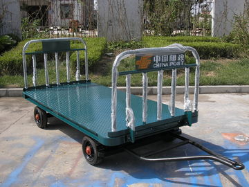China Blue Airport Luggage Trailer Seamless Steel 42 X 4 mm Tow Bar CE Standard supplier