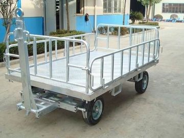 China Non Slip Airport Baggage Cart , Container Pallet Dolly Wear Resistant supplier