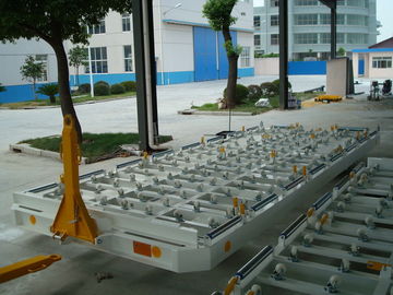 China Side / End Loaded Container Pallet Dolly , Tug And Dolly Colson Caster supplier