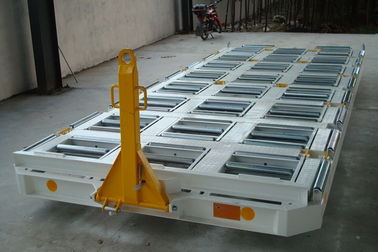 China Multifunction Container Pallet Dolly 120 x 80 x 5 Rectangular Pipe Towbar supplier