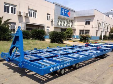 China Labor Saving 20 Ft Container Pallet Dolly Wear Resistance With Solid Tire supplier