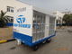 Waterproof White Airport Ground Support Equipment Luggage Carrier Cart With Canopy supplier